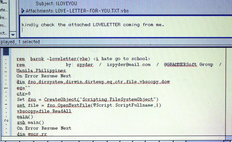 ILOVEYOU Worm Cyberattack
